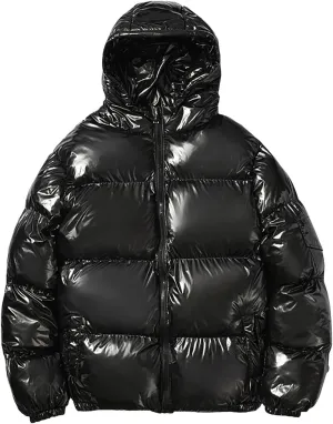 BIFUTON Puffer Jacket Hoodies for Men Zip Up Cotton Down Outwears Lightweight Down Jackets Mens Winter Coats with Pockets
