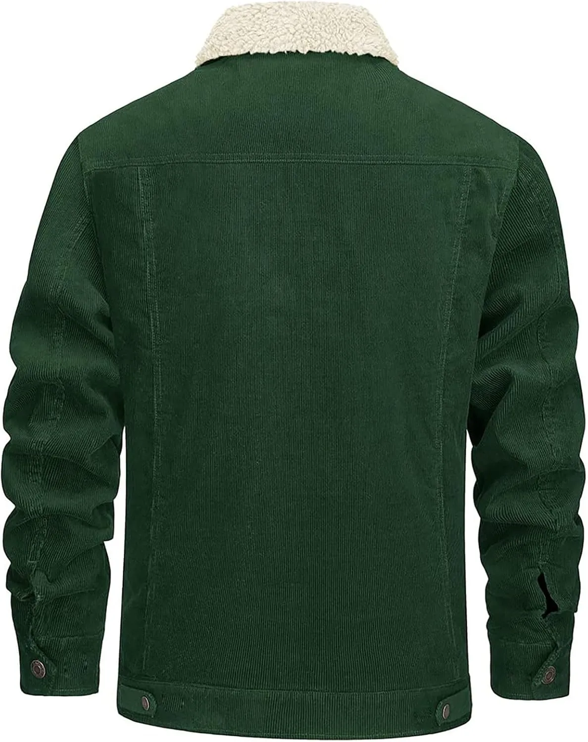 Bomber Jacket Men Fleece Sherpa Lined Winter Coats Warm Thick Cotton Casual Lapel Trucker Cargo Jacket