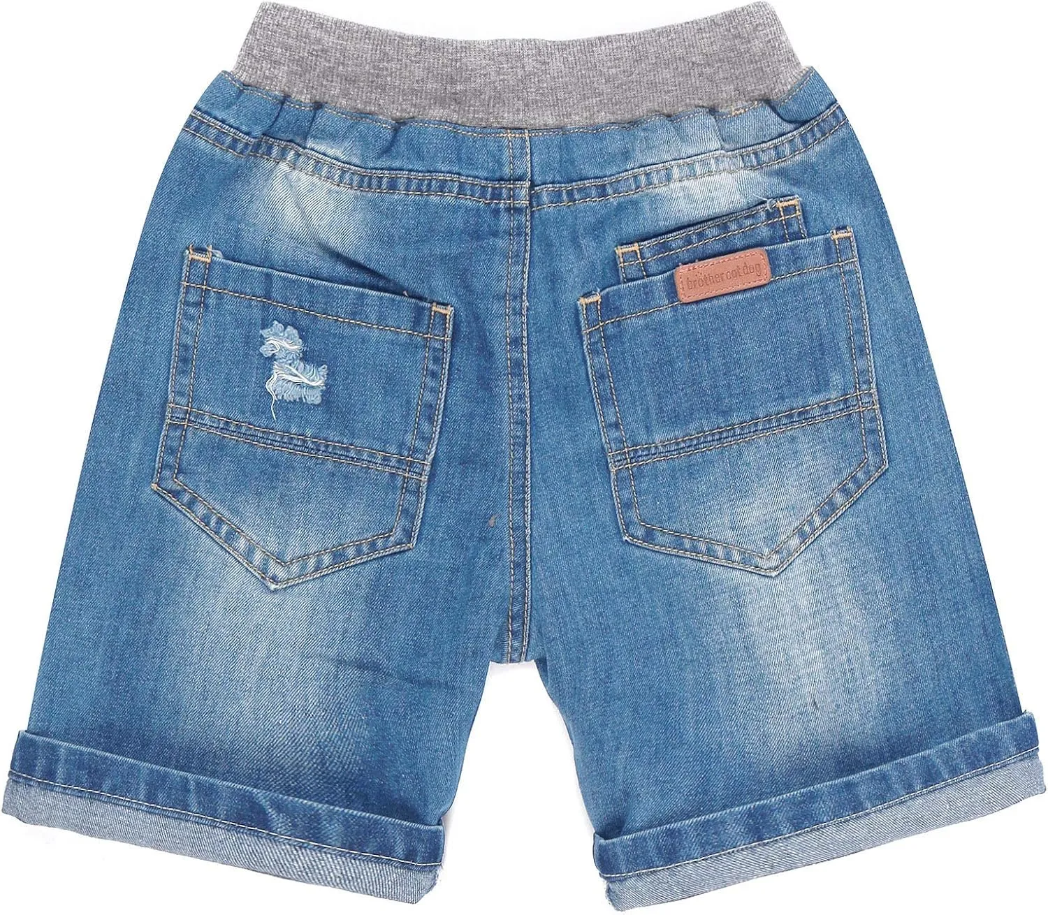Boys Blue Ripped Denim Shorts 2T-8