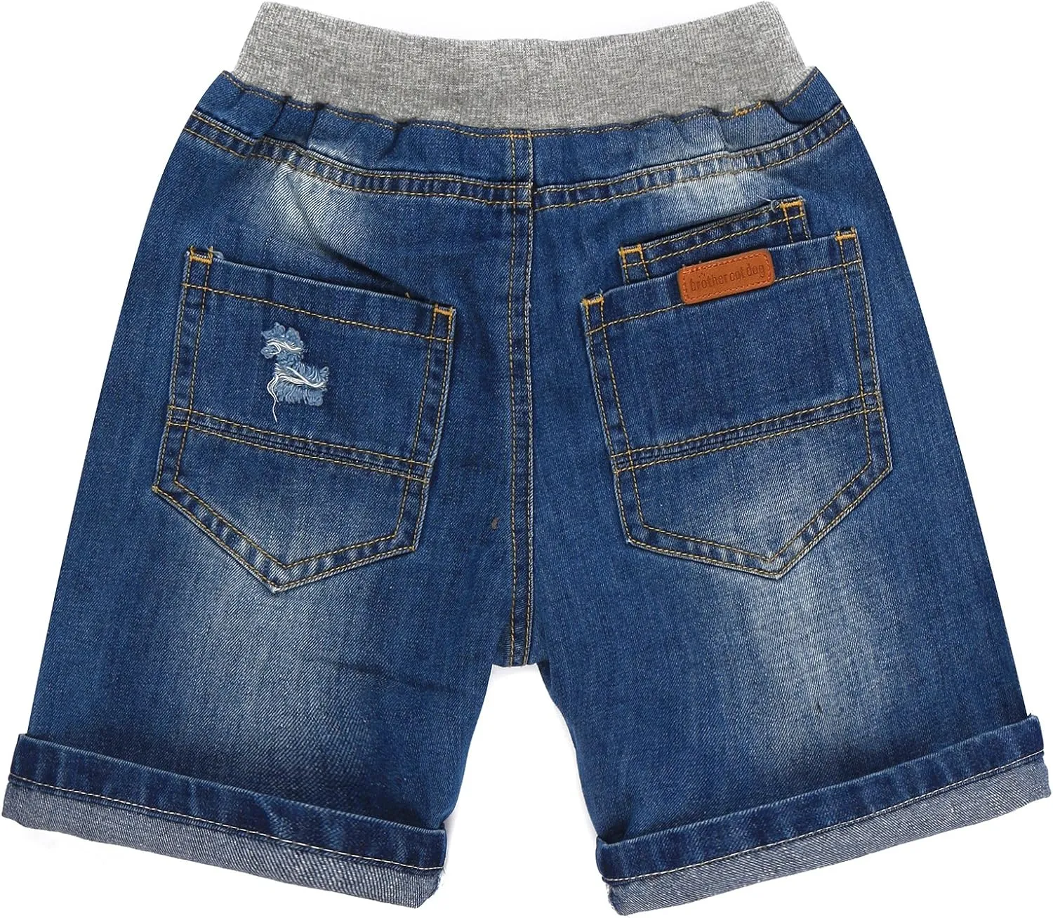 Boys Blue Ripped Denim Shorts 2T-8