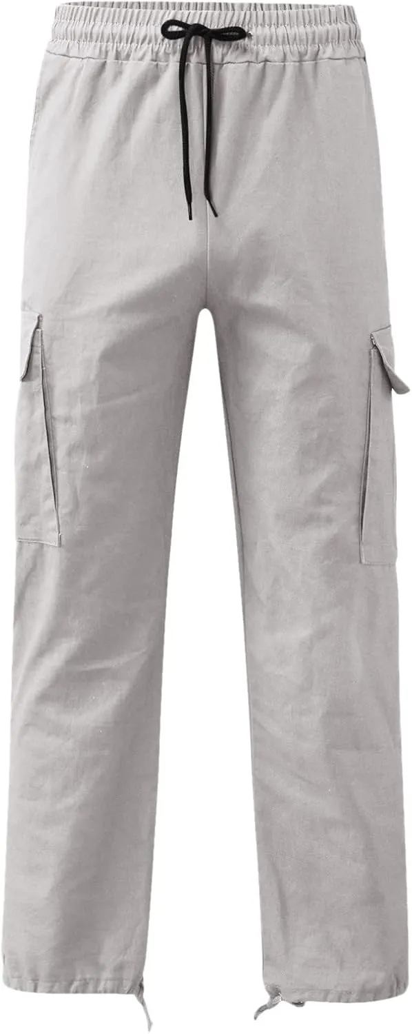 Cargo Pants for Men Big and Tall Chino Cargo Pants for Men Workout Sweatpants Casual Long Trousers Men's Cargo Pants
