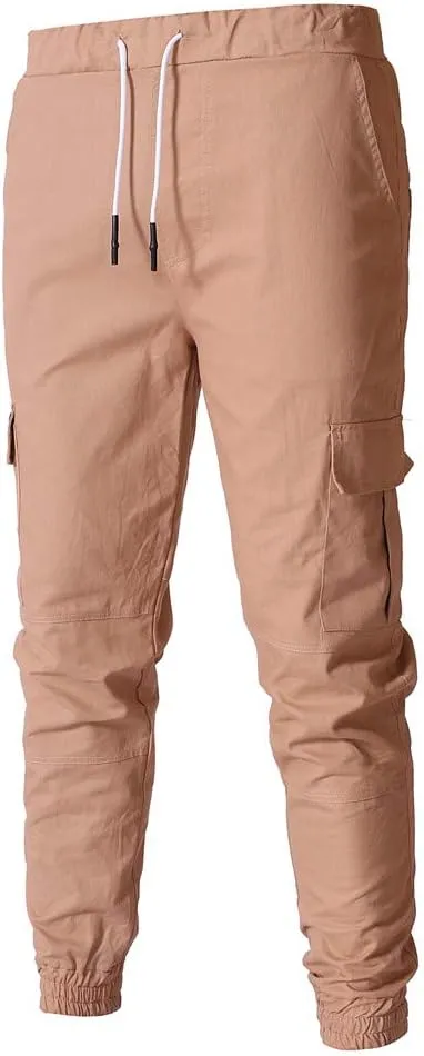 Cargo Pants for Men Big and Tall, Chino Cargo Pants for Men Workout Sweatpants Casual Long Trousers Men's Cargo Pants