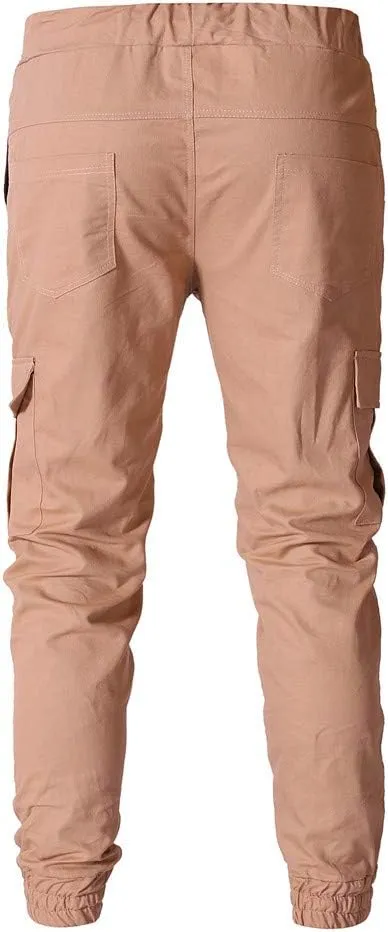 Cargo Pants for Men Big and Tall, Chino Cargo Pants for Men Workout Sweatpants Casual Long Trousers Men's Cargo Pants