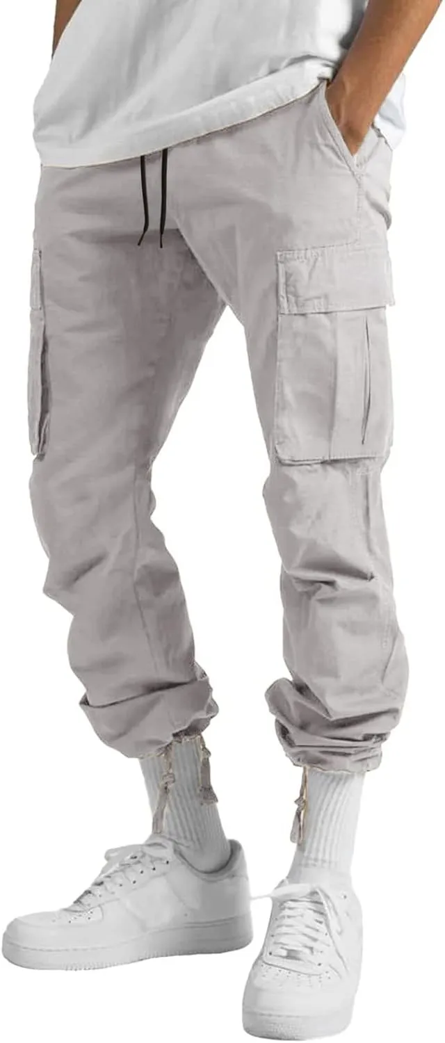 Cargo Pants for Men Big and Tall Chino Cargo Pants for Men Workout Sweatpants Casual Long Trousers Men's Cargo Pants