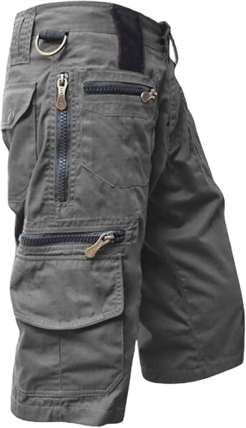 Cargo Pants for Men Big and Tall Multi-Pockets Pants Relaxed Fit Tactical SweatShorts Outdoor Travel Hiking Trousers