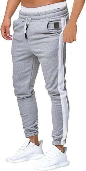 Cargo Pants for Men Relaxed Fit Mens Cargo Pants Fleece Lined with Pockets Open Bottom Cargo Pants Elastic Sweatpants