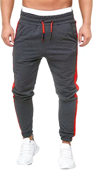 Cargo Pants for Men Relaxed Fit Mens Cargo Pants Fleece Lined with Pockets Open Bottom Cargo Pants Elastic Sweatpants