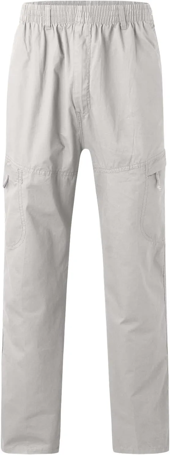 Cargo Pants for Men,Mens Joggers Pants Cotton Drawstring Casual Chino Cargo Pants Hiking Jogging Sweatpants