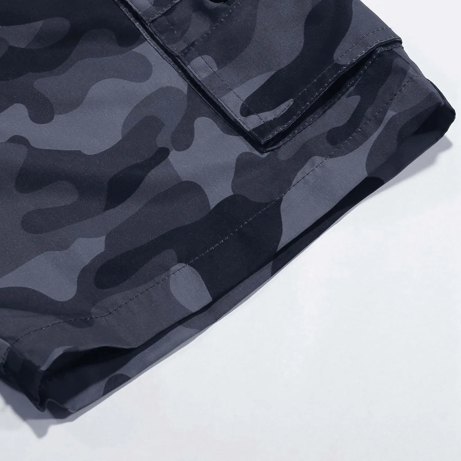 Cargo Shorts for Men Basketball Athletic Shorts Lightweight Outdoor Baggy Fit Shorts Multi Pocket Cargo Pants