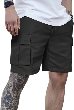 Cargo Shorts for Men Below Knee Lightweight Quick Dry Chino Work Shorts with Multip Pockets Mencomfy Cargo Pants