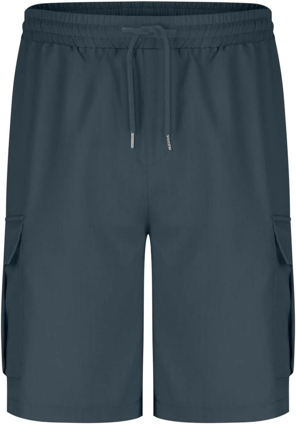 Cargo Shorts for Men Big Tall Elastic Waist Wrangler Long Cargo Shorts Casual Summer Lightweight Gym Work Short Pants