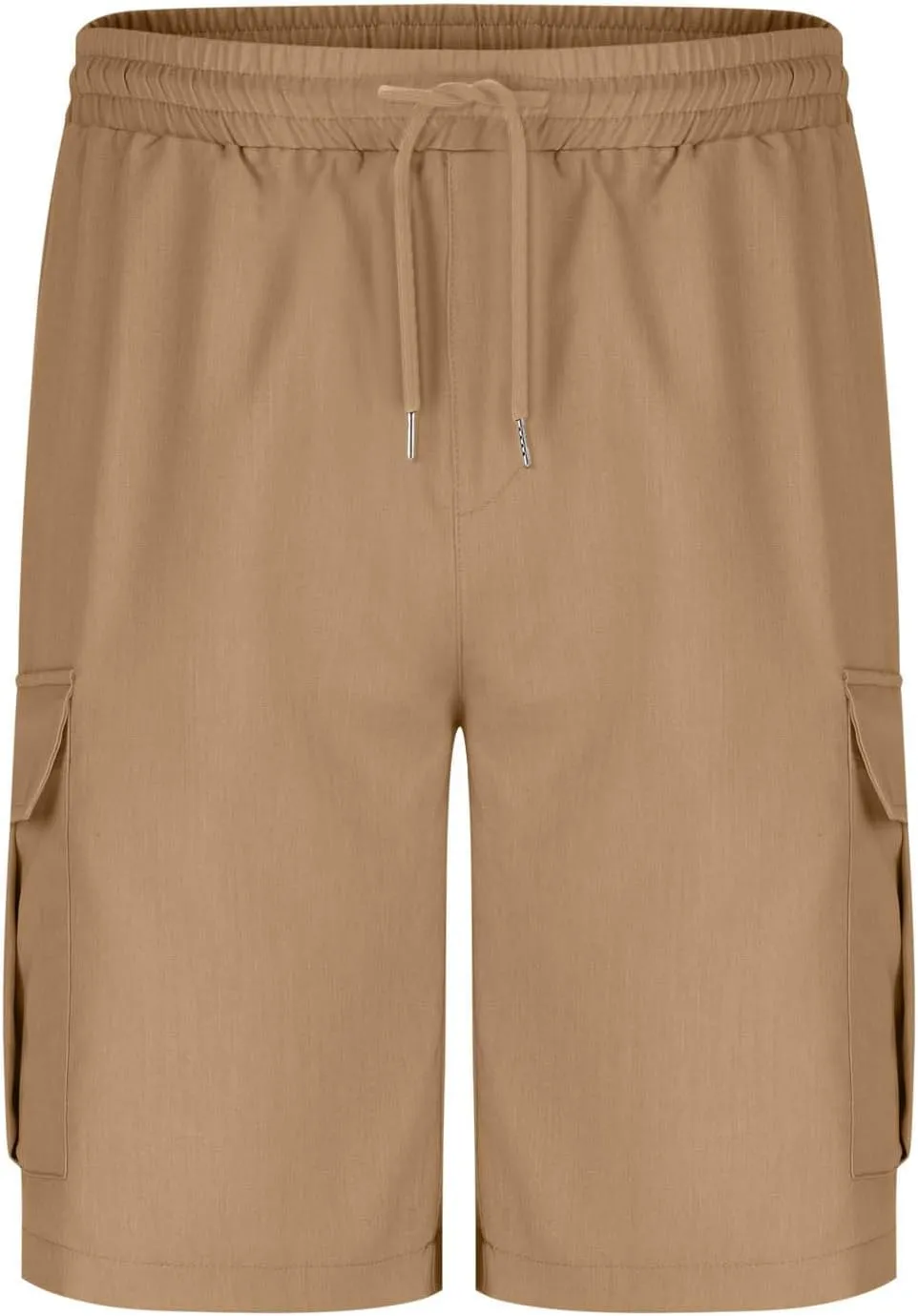 Cargo Shorts for Men Big Tall Elastic Waist Wrangler Long Cargo Shorts Casual Summer Lightweight Gym Work Short Pants