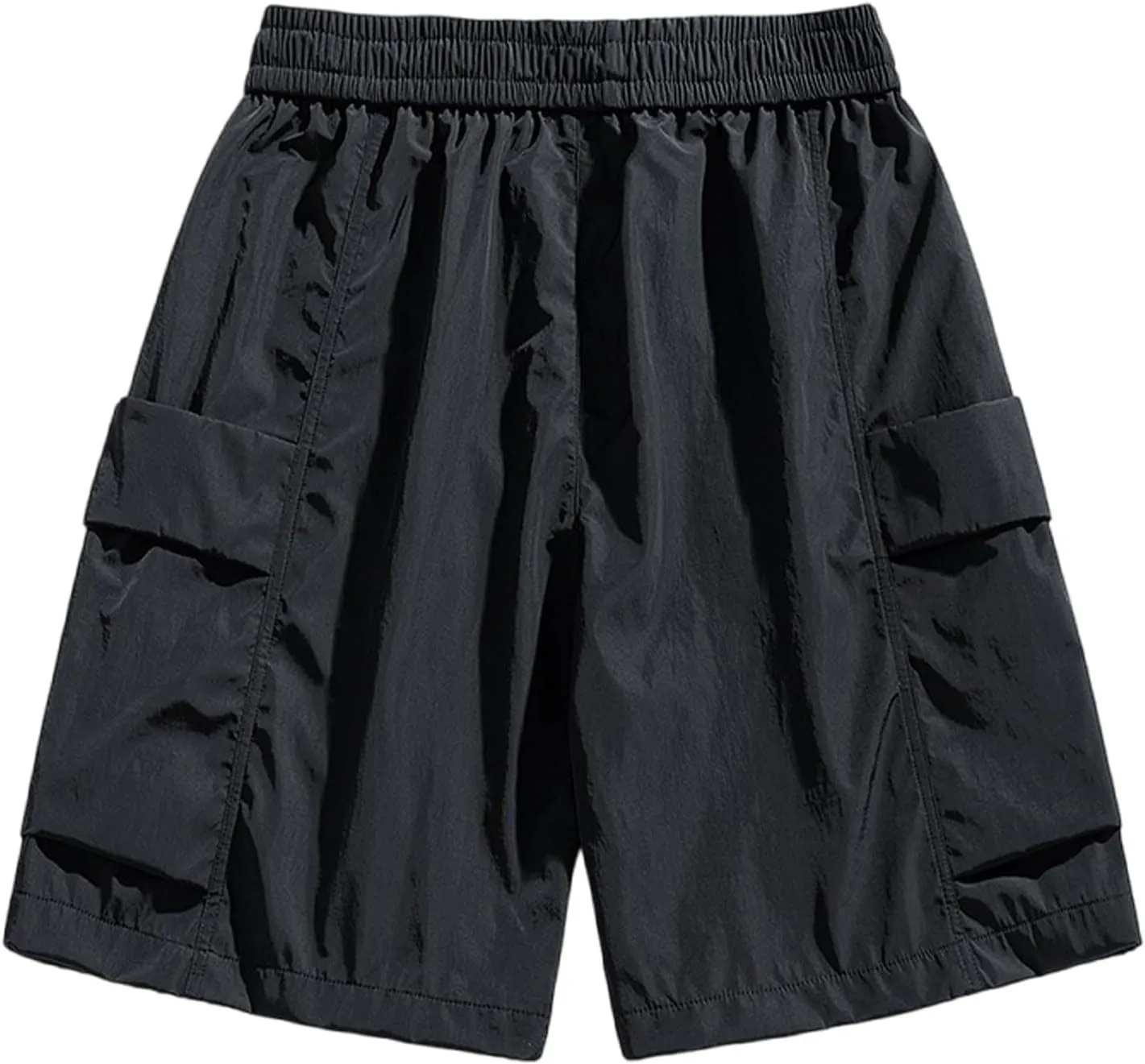 Cargo Shorts for Mens Elastic Waist Drawstring Casual Pants Loose Fit Comfy Summer SweatShorts with Multi Pocket 2025