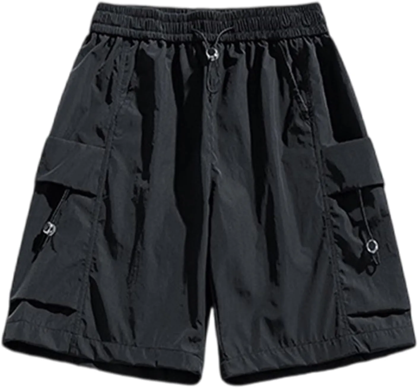 Cargo Shorts for Mens Elastic Waist Drawstring Casual Pants Loose Fit Comfy Summer SweatShorts with Multi Pocket 2025