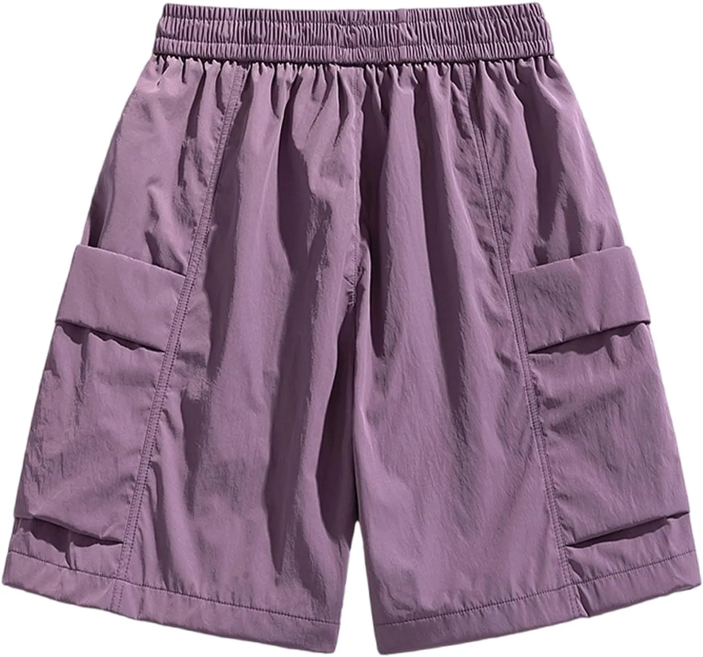 Cargo Shorts for Mens Elastic Waist Drawstring Casual Pants Loose Fit Comfy Summer SweatShorts with Multi Pocket 2025