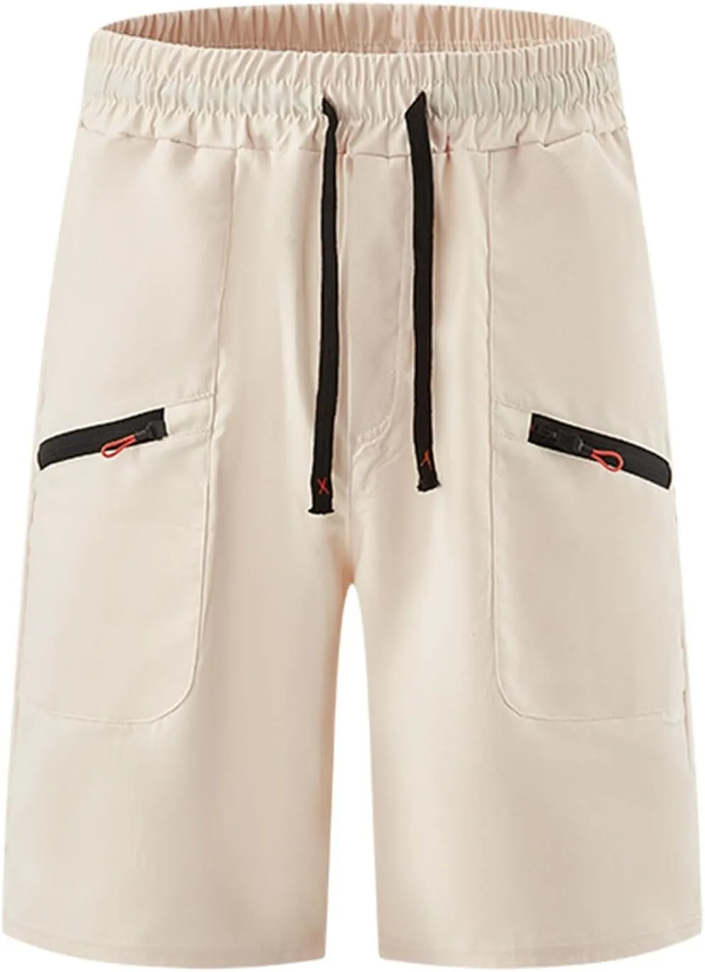 Cargo Shorts for Mens Outdoor Tactiacl Training Loose Fit Comfy Cool Summer Pants Waist Drawstring Shorts with Pocket