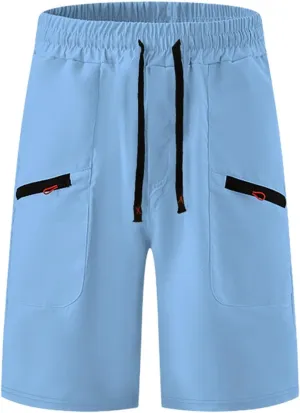 Cargo Shorts for Mens Outdoor Tactiacl Training Loose Fit Comfy Cool Summer Pants Waist Drawstring Shorts with Pocket