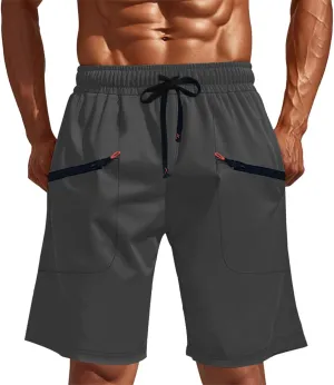 Cargo Shorts for Mens Outdoor Tactiacl Training Loose Fit Comfy Cool Summer Pants Waist Drawstring Shorts with Pocket