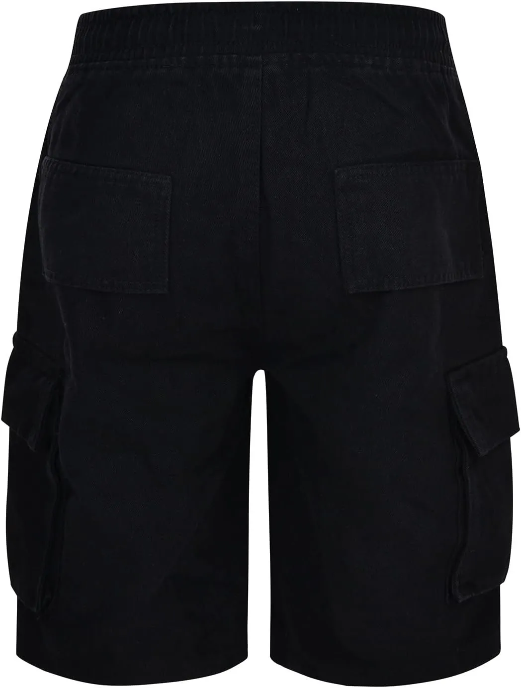 Cargo Shorts for Mens Summer Loose Fit Comfy Cool Thin Outdoor Hiking Jeans Elastic Waist Drawstring Widel Leg Pants