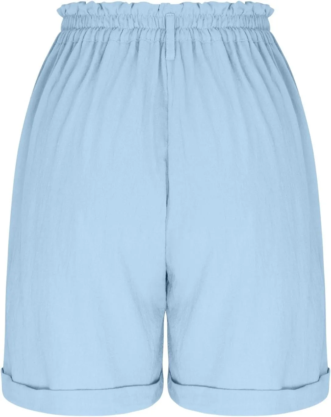 Cargo Shorts for Women 2025 Summer Casual Hiking Shorts with Pockets Elastic Waist Button Chino Short Pants Outfits