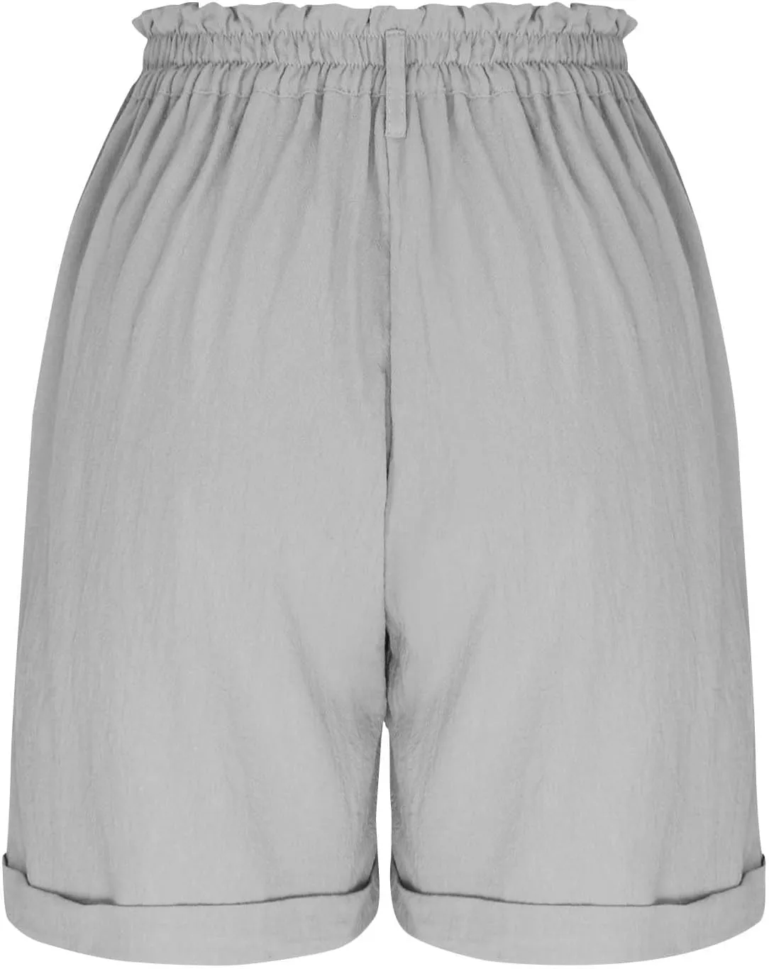Cargo Shorts for Women 2025 Summer Casual Hiking Shorts with Pockets Elastic Waist Button Chino Short Pants Outfits
