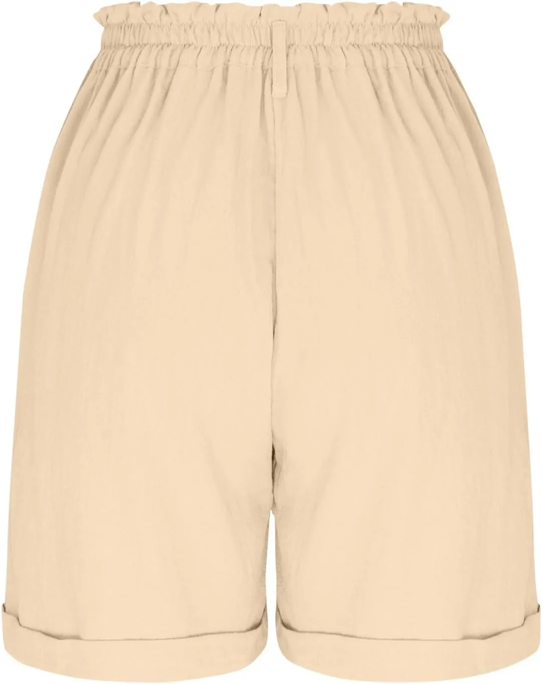 Cargo Shorts for Women 2025 Summer Casual Hiking Shorts with Pockets Elastic Waist Button Chino Short Pants Outfits