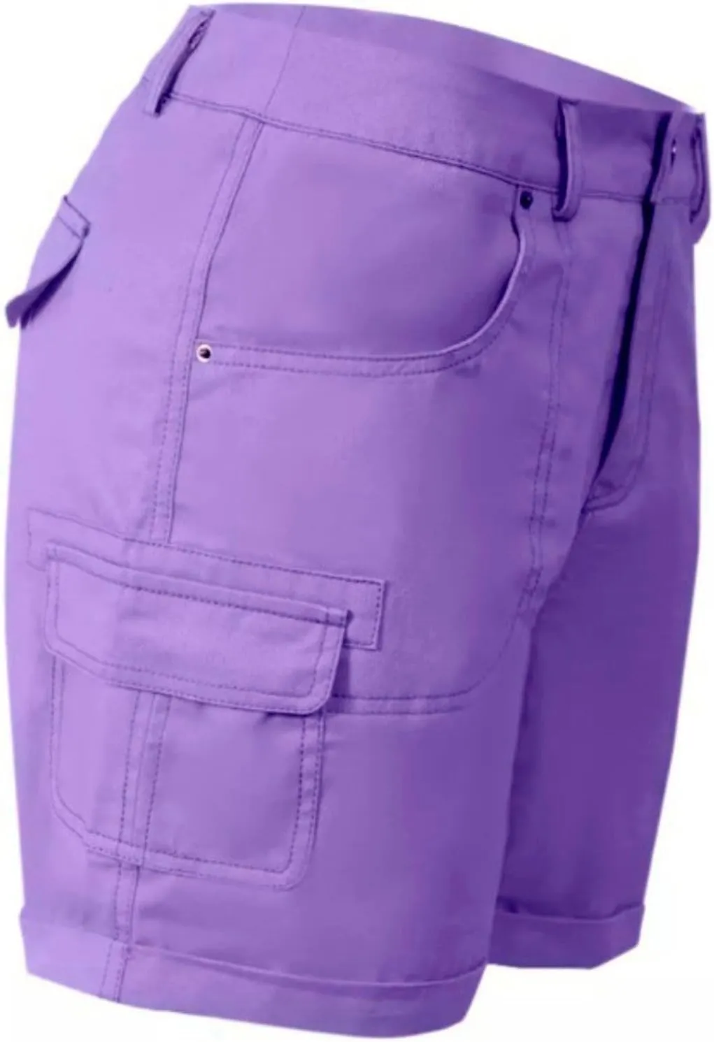 Cargo Shorts Women High Waisted Casual Pull On Hiking Shorts Lightweight Plus Size Summer Loose Fit Short Pants Clothes