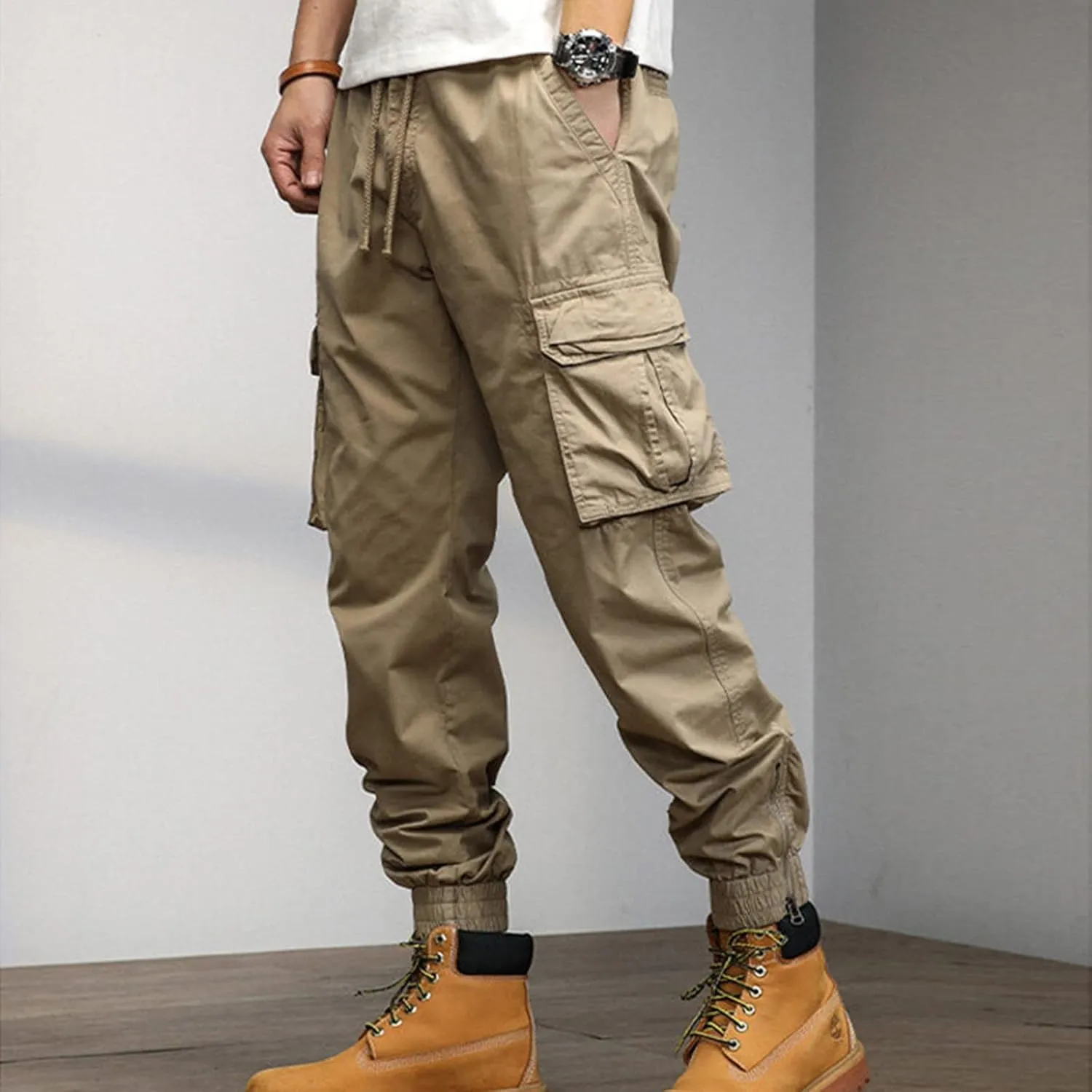 Cargo Sweatpants for Men Big and Tall Men Outdoor Cargo Pant Relaxed Fit Sport Pants Lightweight Tactical Pant Hiking