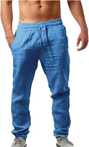 Cargo Work Trousers Mens Cotton Casual Chino Pants Yoga Sweatpant Pockets Baggy Joggers Bottoms Trousers