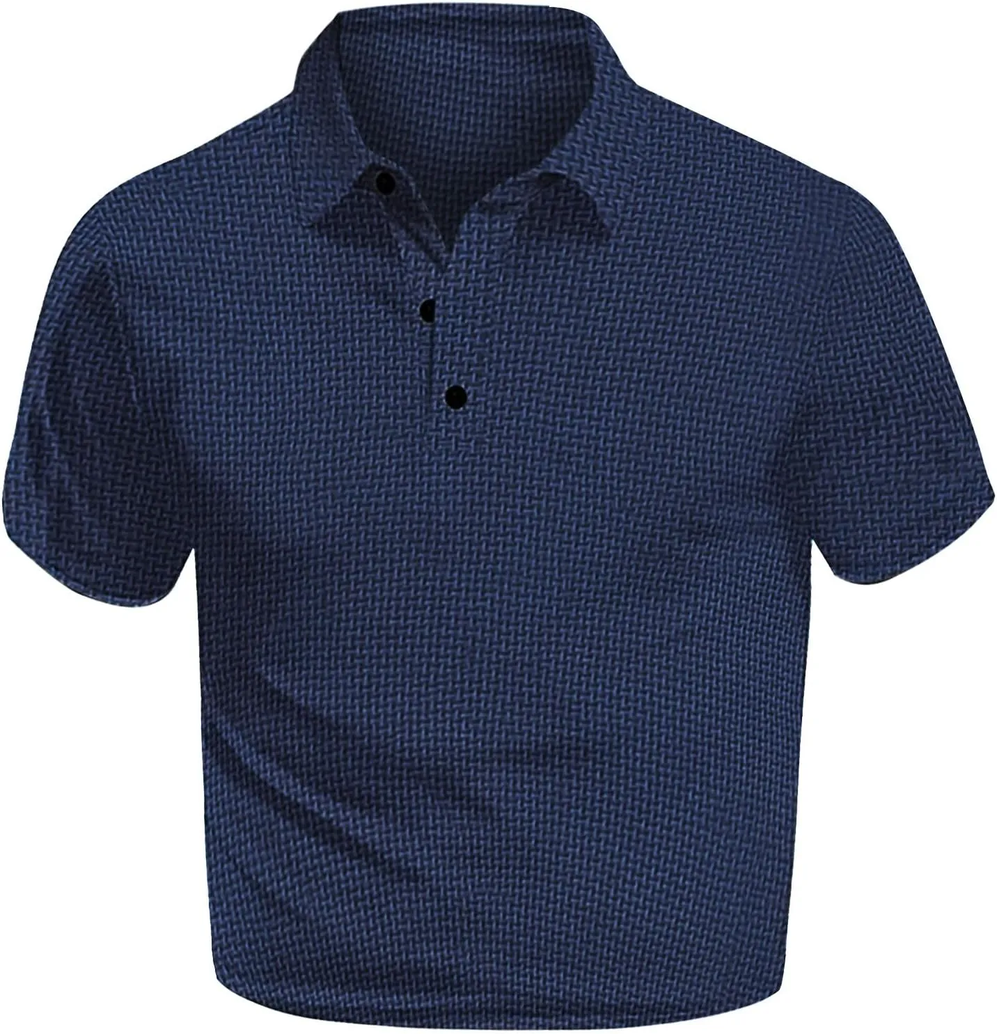 Casual Polo Shirts for Men Ice Silky Short Sleeve Pique Golf Tennis Shirt Regular Fit Button Up Lightweight Knitwear