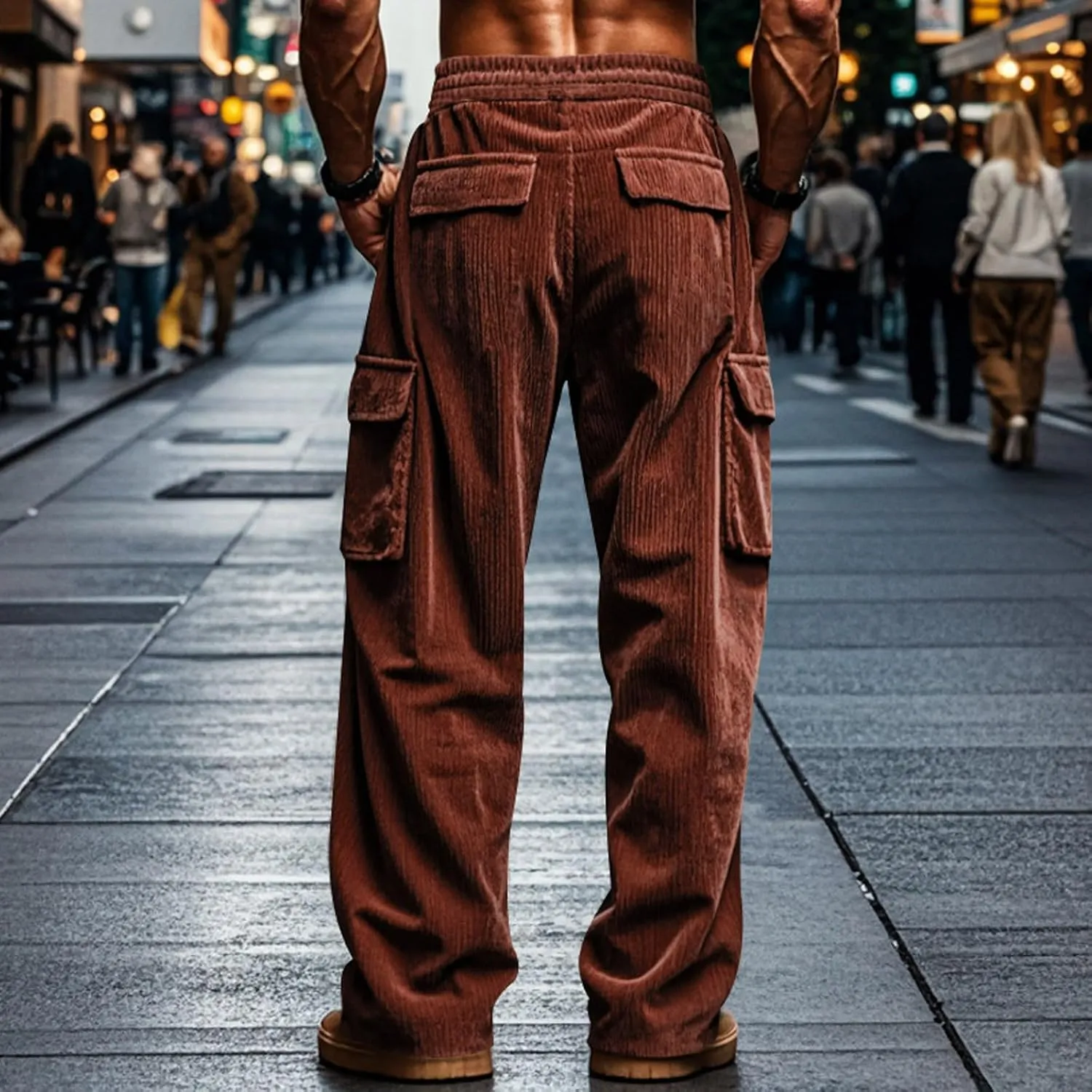 Cbcbtwo Hiking Cargo Pants Men Waterproof Lightweight Casual Cotton Jogger Multi Pockets Outdoor Hiking Work Sweatpants