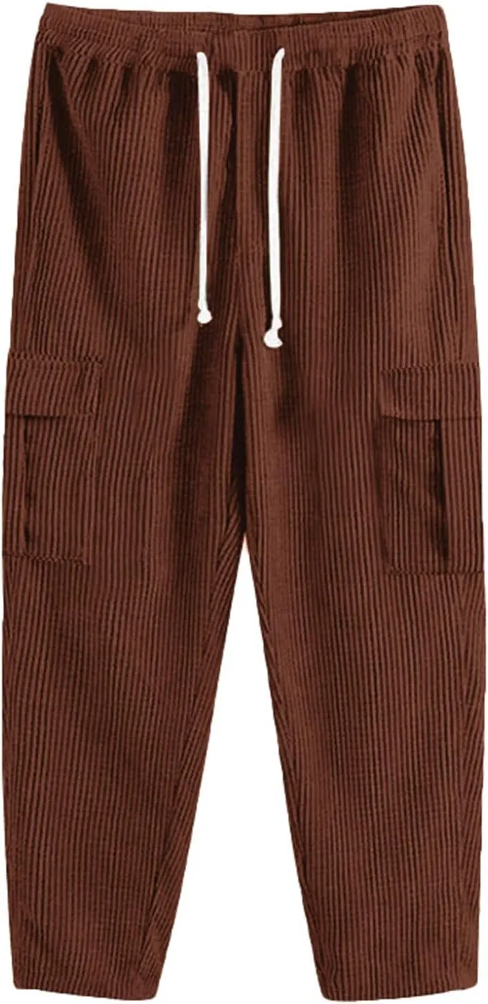 Cbcbtwo Hiking Cargo Pants Men Waterproof Lightweight Casual Cotton Jogger Multi Pockets Outdoor Hiking Work Sweatpants