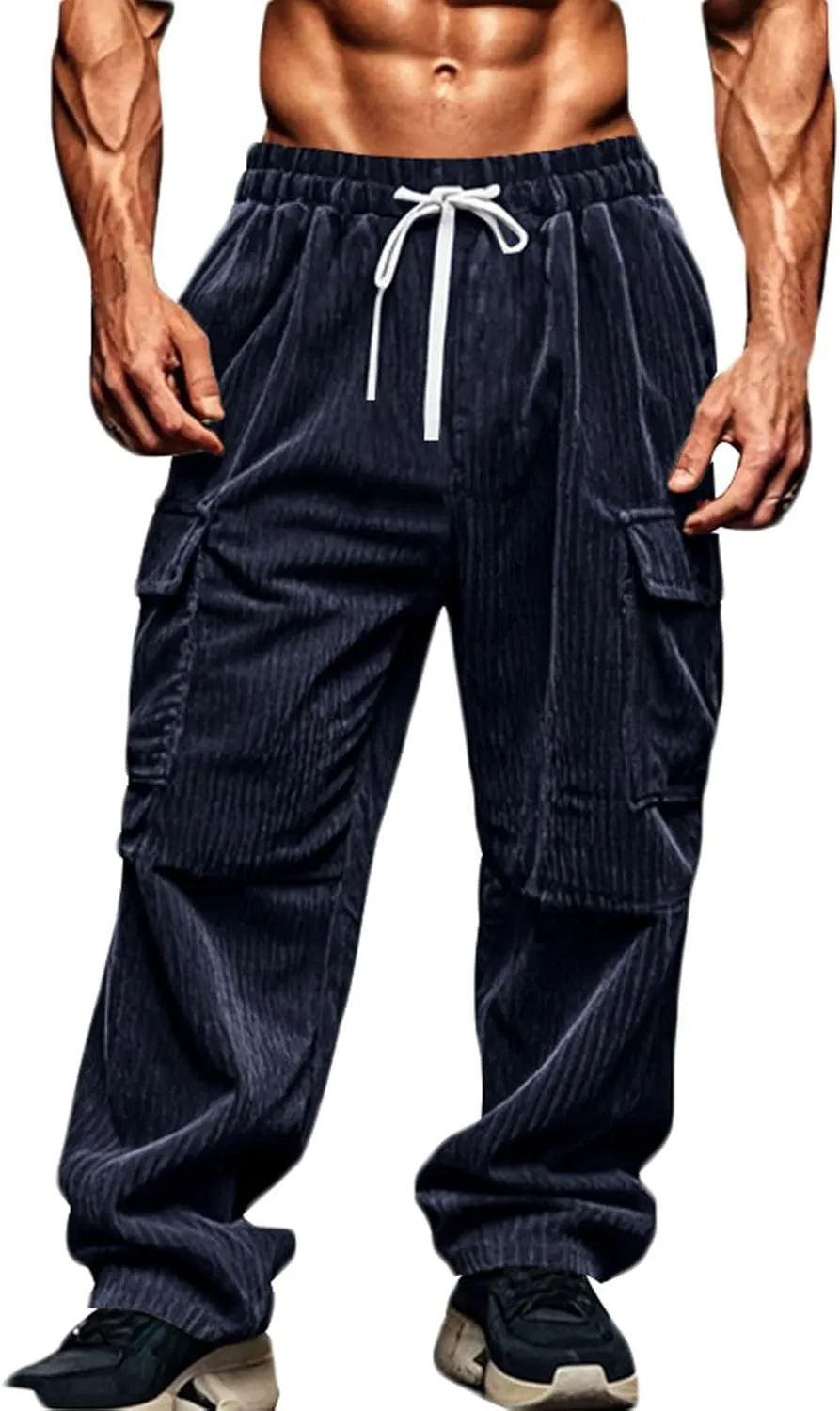 Cbcbtwo Hiking Cargo Pants Men Waterproof Lightweight Casual Cotton Jogger Multi Pockets Outdoor Hiking Work Sweatpants
