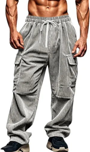 Cbcbtwo Hiking Cargo Pants Men Waterproof Lightweight Casual Cotton Jogger Multi Pockets Outdoor Hiking Work Sweatpants