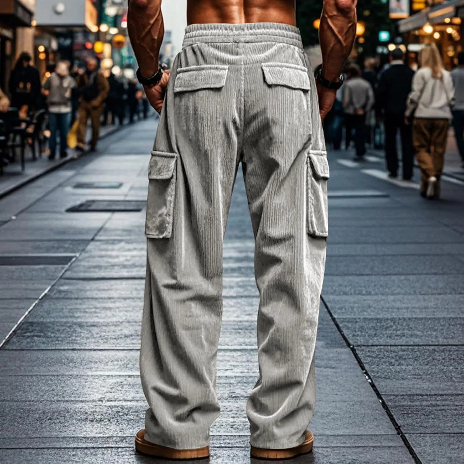 Cbcbtwo Hiking Cargo Pants Men Waterproof Lightweight Casual Cotton Jogger Multi Pockets Outdoor Hiking Work Sweatpants