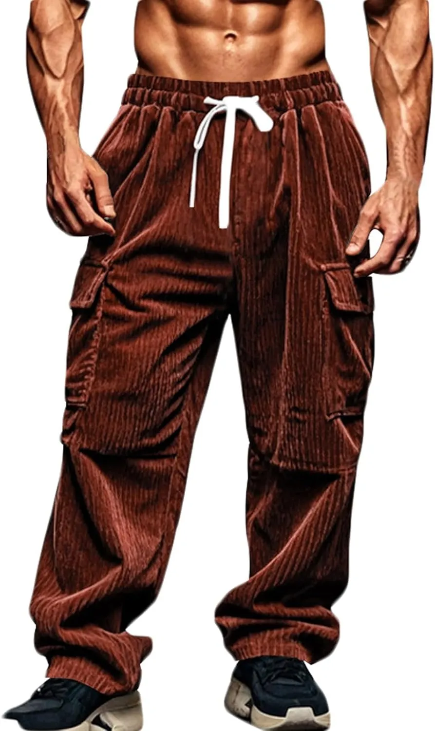 Cbcbtwo Hiking Cargo Pants Men Waterproof Lightweight Casual Cotton Jogger Multi Pockets Outdoor Hiking Work Sweatpants