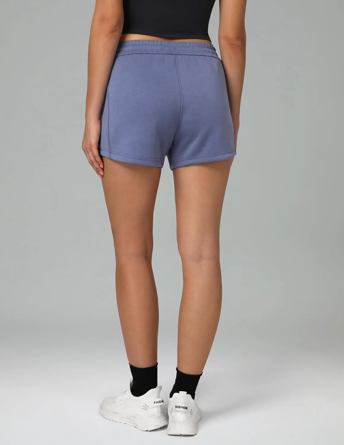 Colorfulkoala Modal Women's High Waisted Sweat 4'' Shorts with Pockets