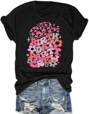 Country Music Women Tops Funny Graphic T-Shirt Cute Tops for Women Vintage Graphic Tees Letter Shirts for Women