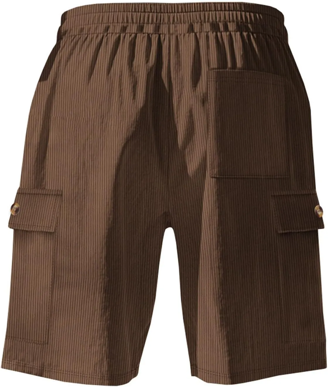 CRNTCEM Mens Corduroy Shorts Drawstring Elastic Waist Lightweight Summer Beach Shorts Loose Athletic Workout Short Pocket