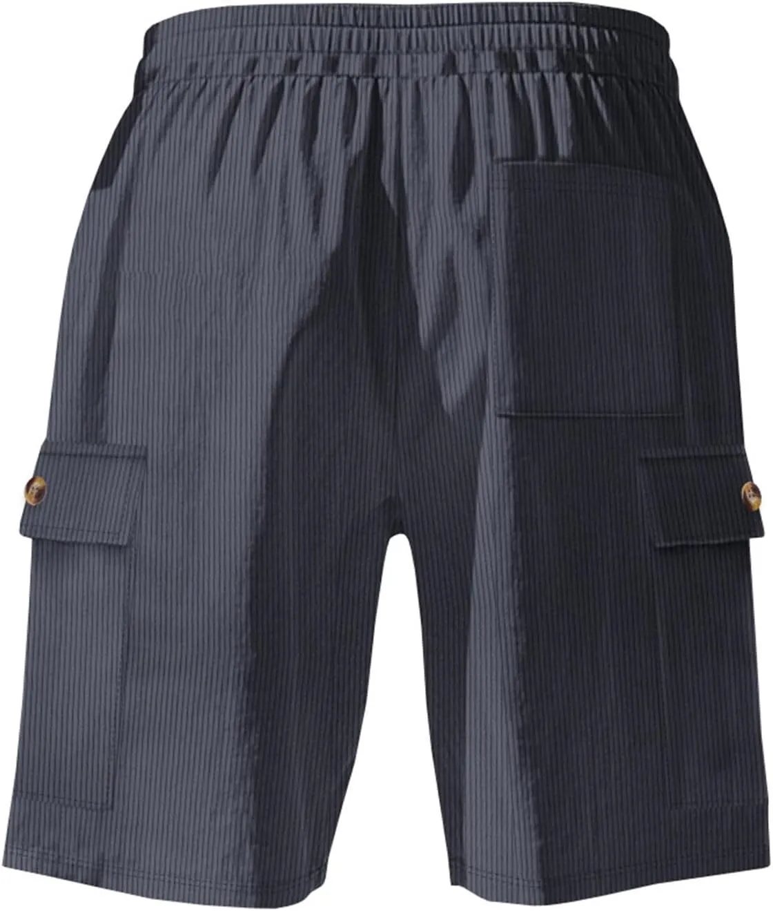 CRNTCEM Mens Corduroy Shorts Drawstring Elastic Waist Lightweight Summer Beach Shorts Loose Athletic Workout Short Pocket