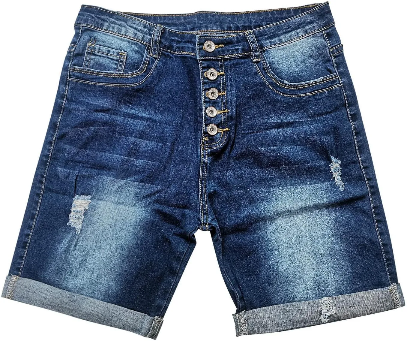 Denim Shorts Women High Waisted 2024 Summer Sexy Casual Loose Jean Slim Hole Stretchy Denim Shorts Pant with Pocket