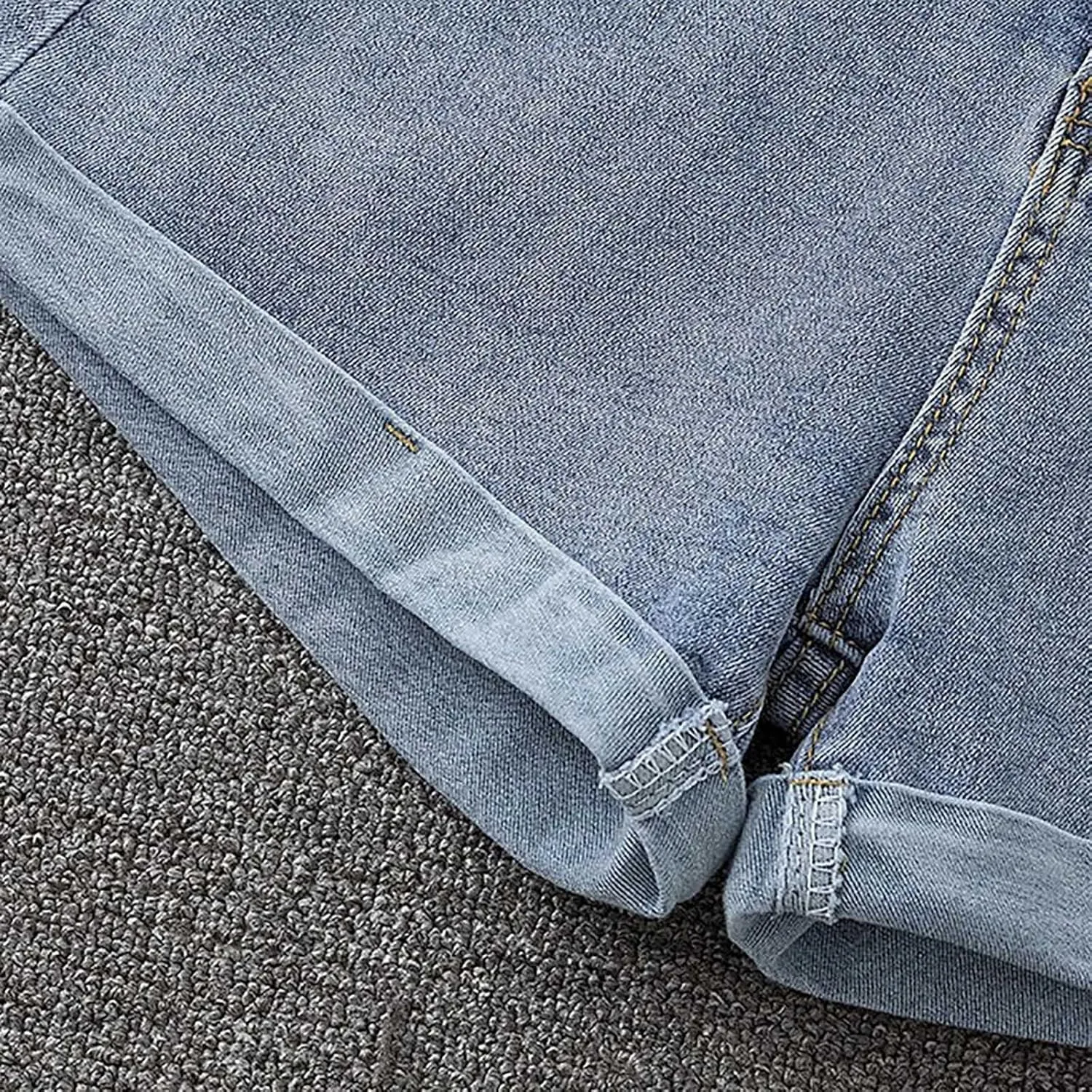 Denim Shorts Women High Waisted Stretchy Button Up A Line Baggy Jeans Shorts Plus Size Wide Leg Classic Hot Jorts for Women