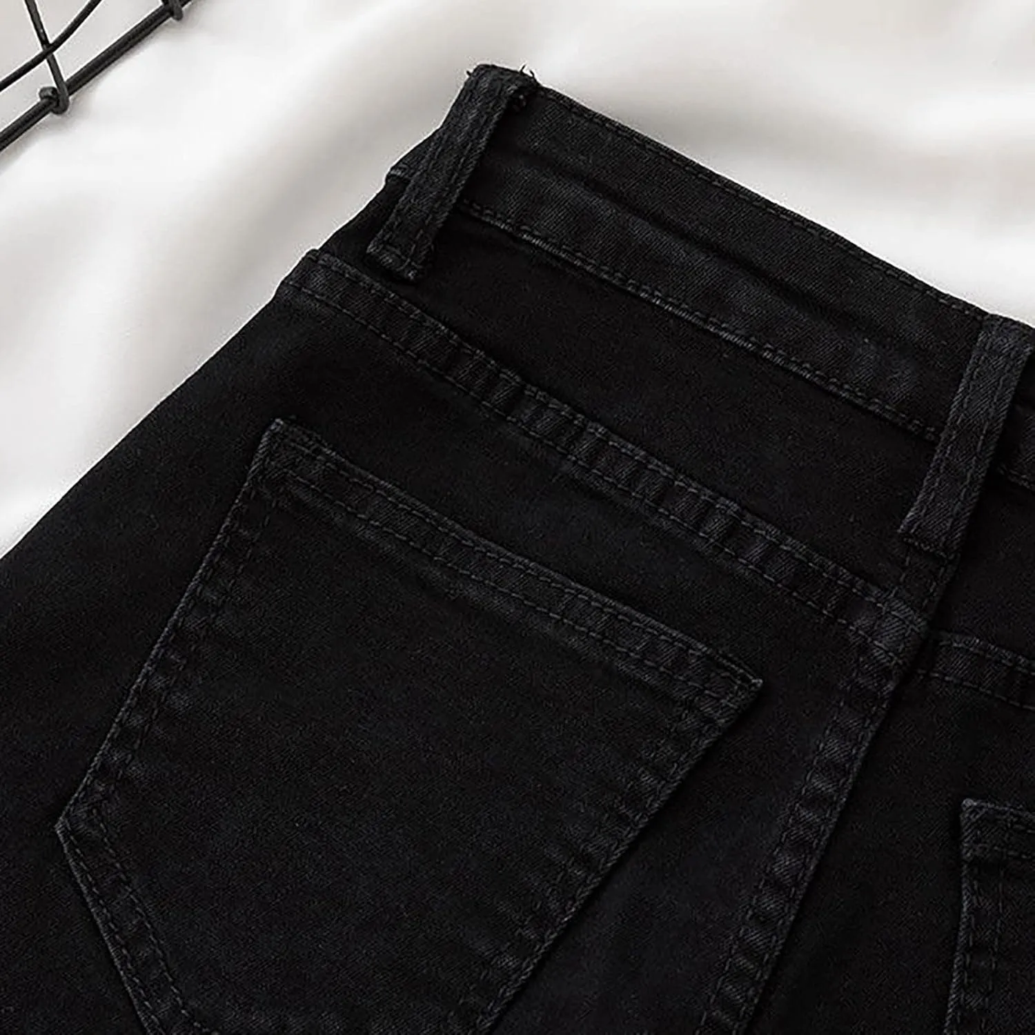 Denim Shorts Women High Waisted Stretchy Button Up A Line Baggy Jeans Shorts Plus Size Wide Leg Classic Hot Jorts for Women