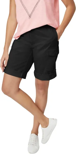 ellos Women's Plus Size Convertible Cargo Shorts