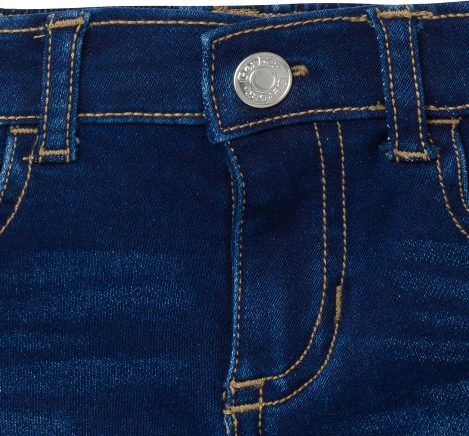 Gerber Baby and Toddler Girls Cuffed Denim Shorts