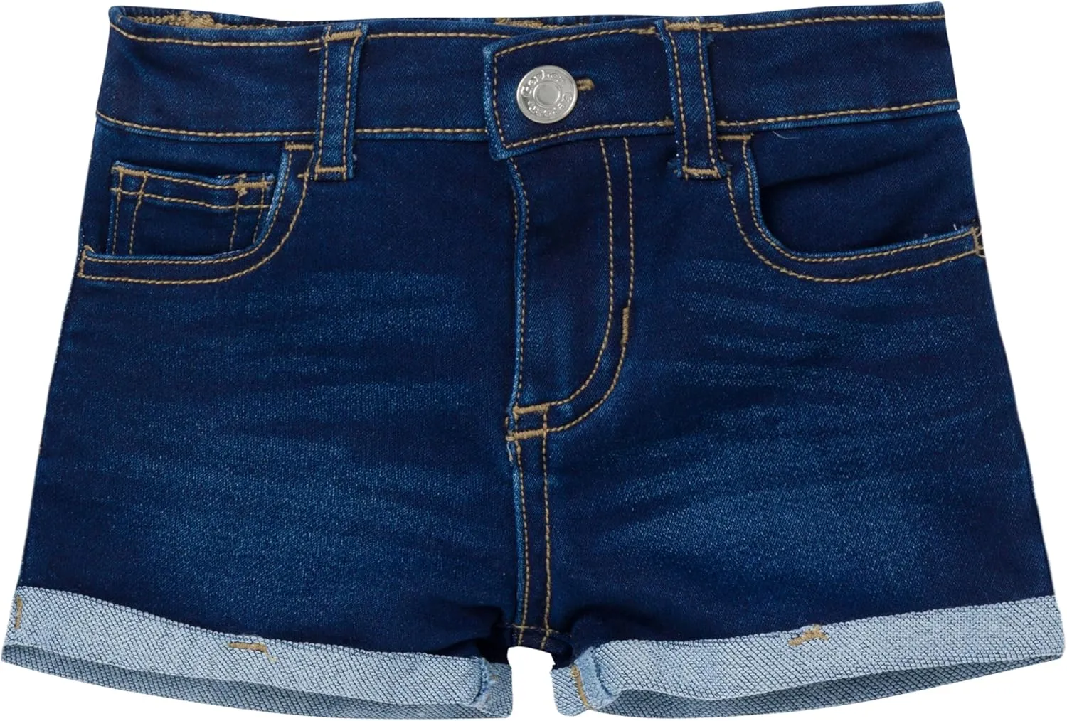 Gerber Baby and Toddler Girls Cuffed Denim Shorts