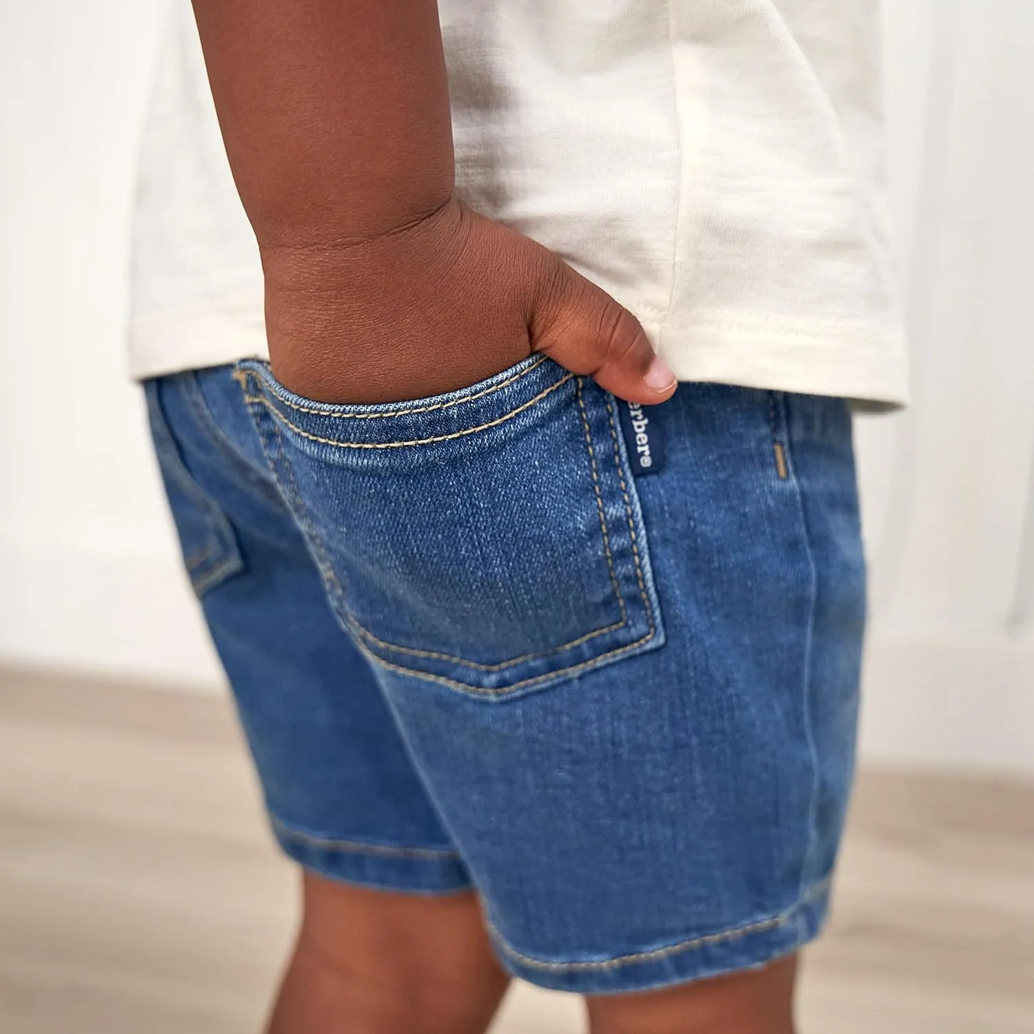 Gerber Baby and Toddler Unisex Denim Shorts