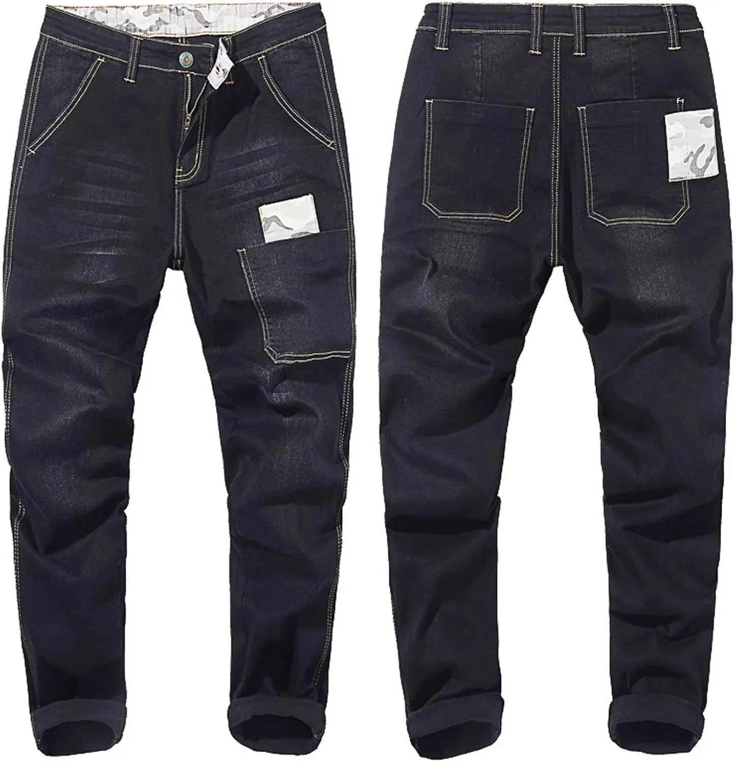 GIERIDUC Mens Casual Pants Relaxed Fit Mens Size Medium Athletic Pants Slim Fit Waterproof Trousers Loose Corduroy Trousers