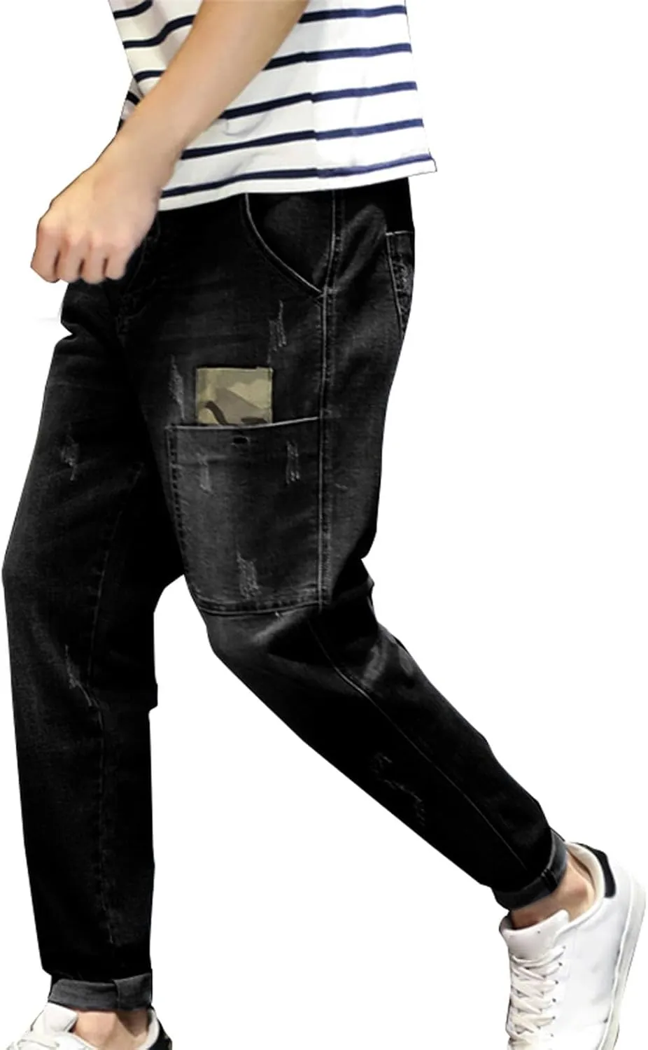 GIERIDUC Mens Casual Pants Relaxed Fit Mens Size Medium Athletic Pants Slim Fit Waterproof Trousers Loose Corduroy Trousers
