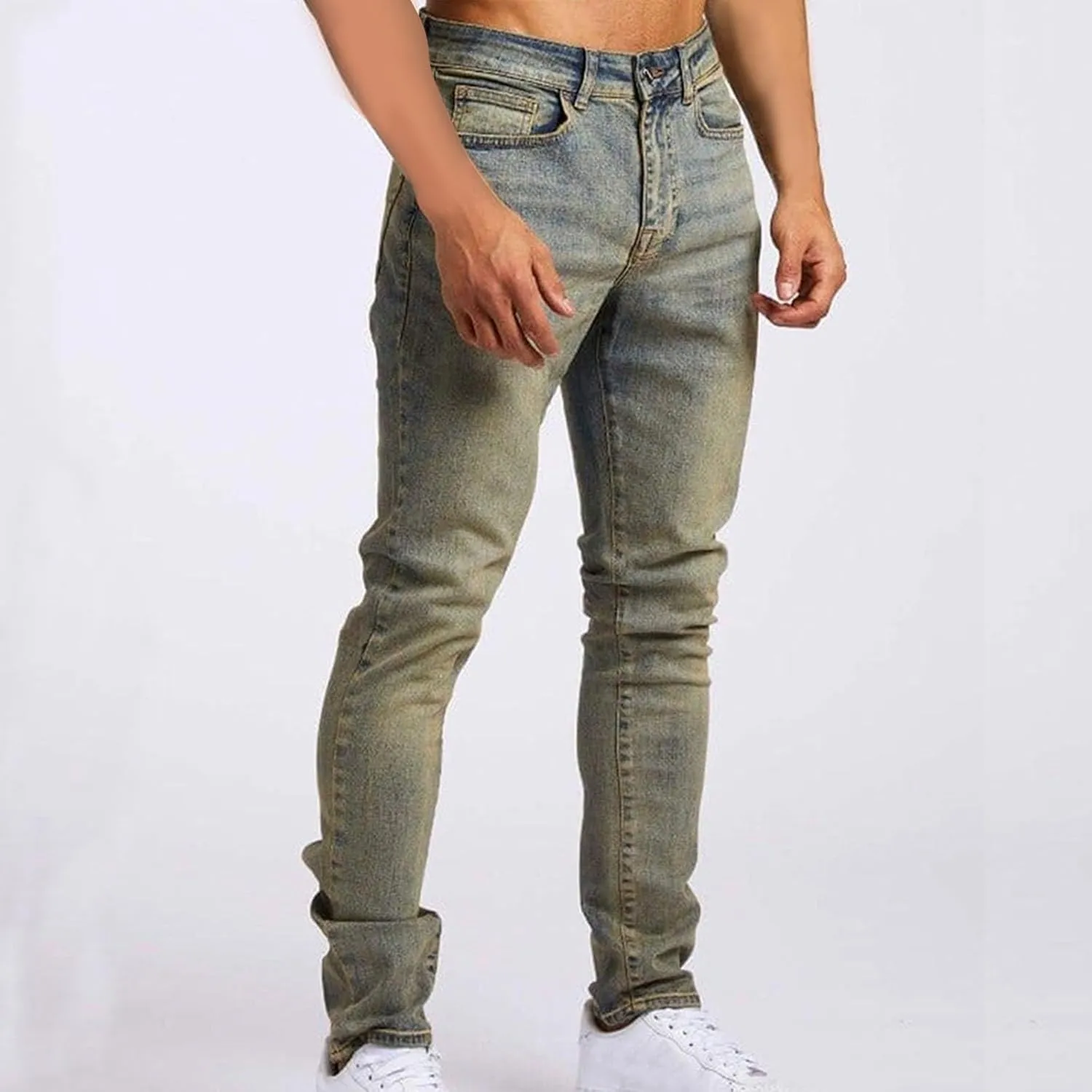 GIERIDUC Mens Casual Pants Relaxed Fit Mens Size Medium Athletic Pants Slim Fit Waterproof Trousers Loose Corduroy Trousers